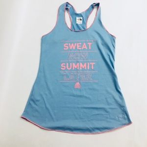 North Face SWEAT NOW SUMMIT LATER Blue SMALL